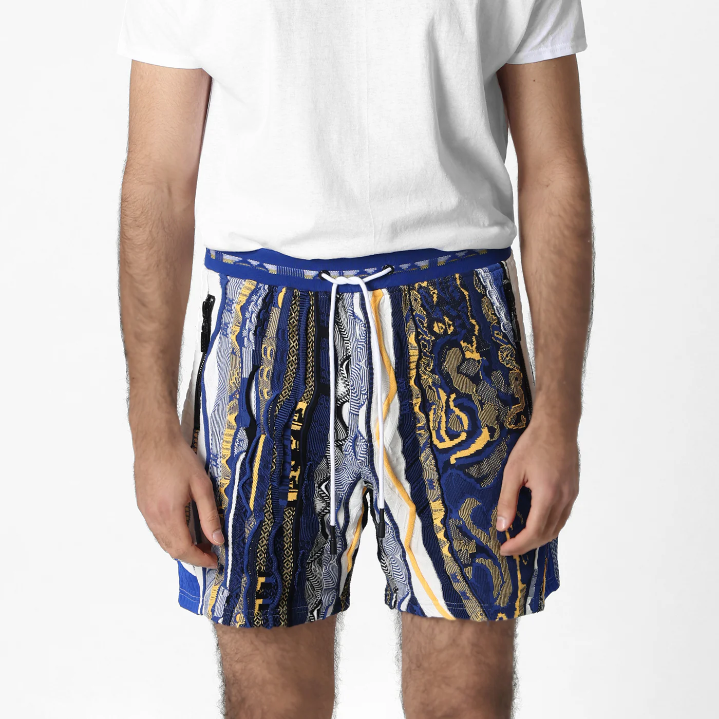 New - COOGI X NBA X Protege -Golden State Warriors Sweater Knit Basketball Shorts - Image 2