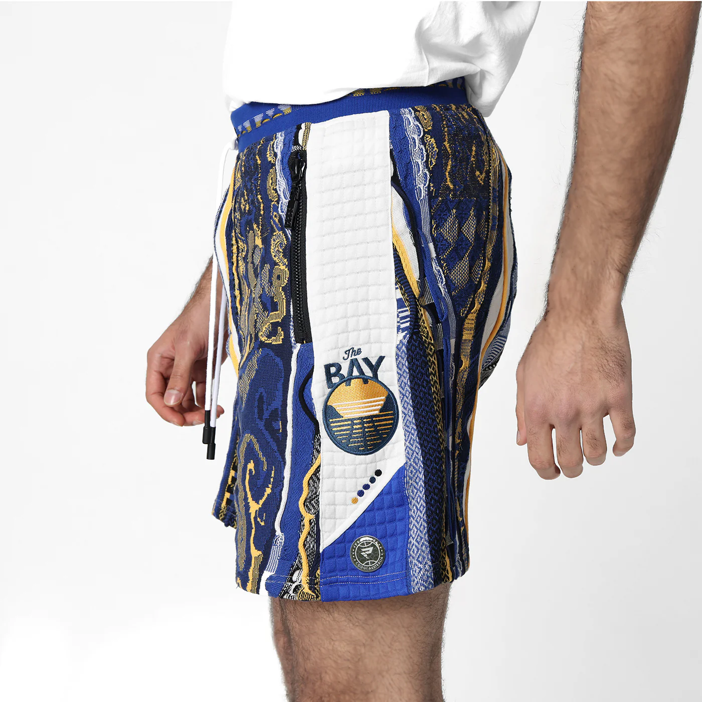 New - COOGI X NBA X Protege -Golden State Warriors Sweater Knit Basketball Shorts - Image 3