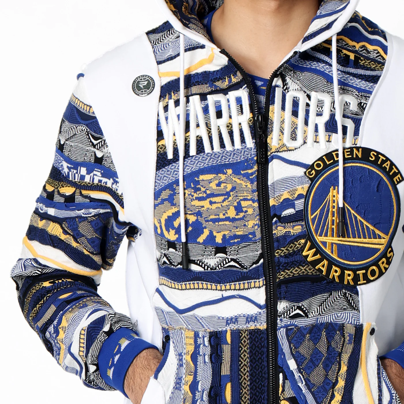 New - COOGI X NBA X Protege - Golden State Warriors Full Zip Hoody - Image 5