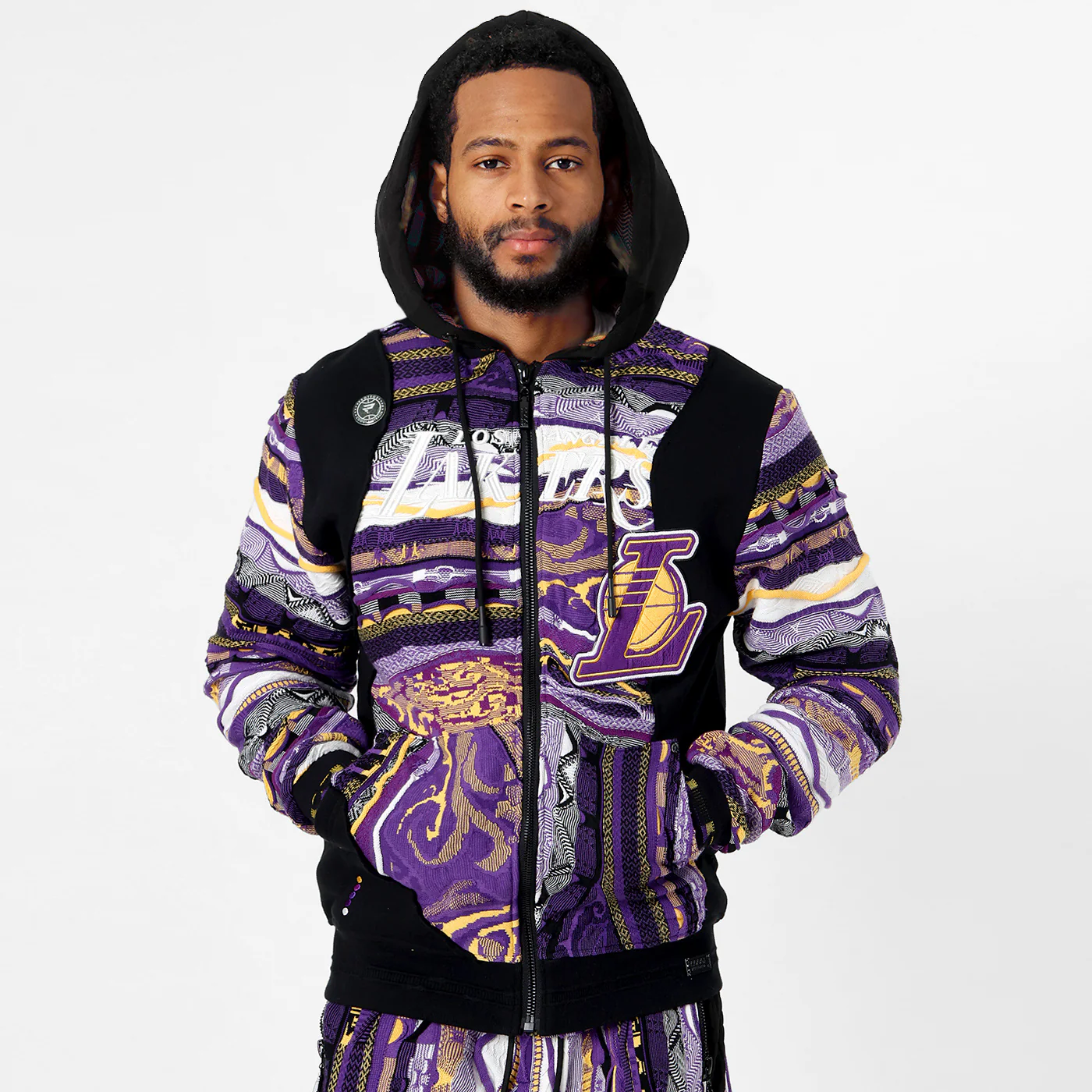 New - COOGI X NBA X Protege - Lakers Full Zip Hoody - Image 2