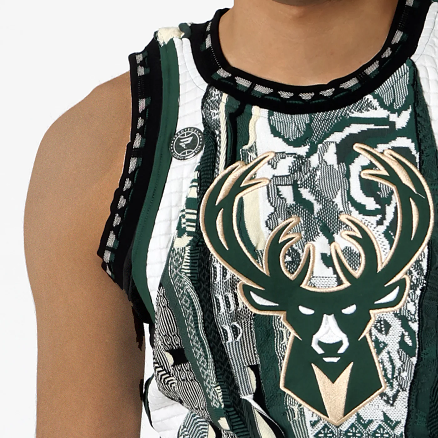 New -COOGI X NBA X Protege -Milwaukee Bucks Sweater Vest - Image 5
