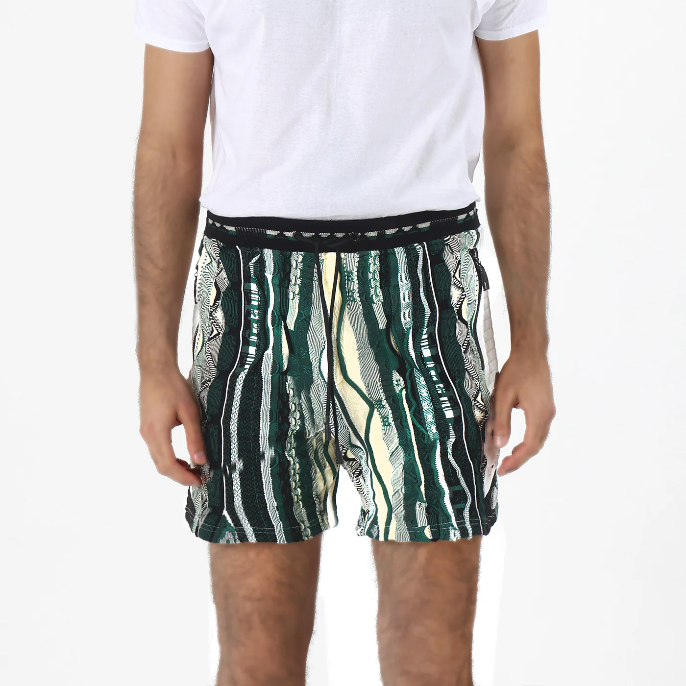 New - COOGI X NBA X Protege - Milwaukee Bucks Sweater Knit Basketball Shorts - Image 2