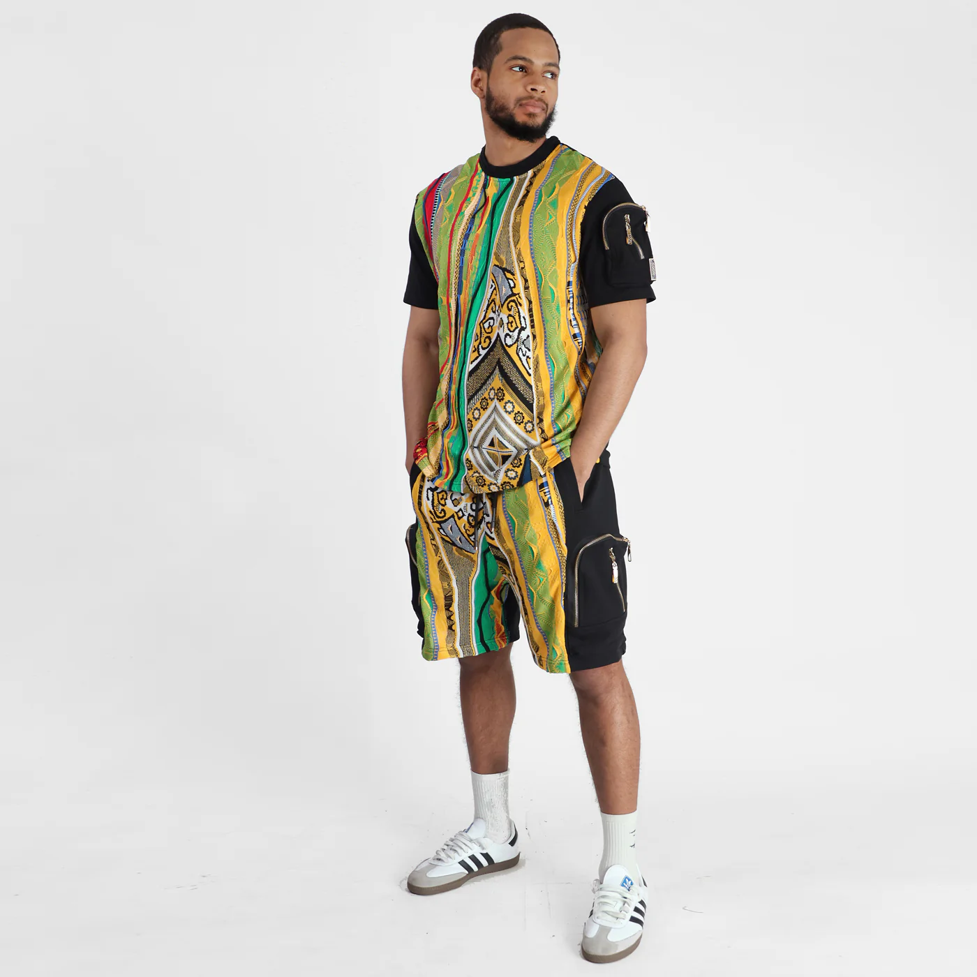 Sweater Pieced Fleece Shorts - OG Noir - Image 5